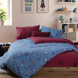 Nef-Nef Σετ Παιδικά Σεντόνια Μονά Βαμβακερά 170x260 Navy Blue 3τμχ