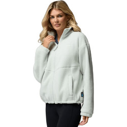 Columbia Timber Meadow Γυναικεία Ζακέτα Fleece Μακριά με Φερμουάρ Εκρού 2173481-309