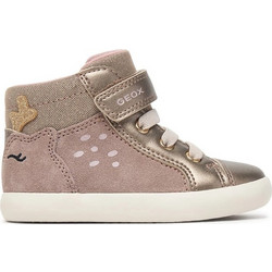 Geox Gisli Παιδικά Sneakers Μποτάκια Ροζ Χρυσά B661MA022NFC5005