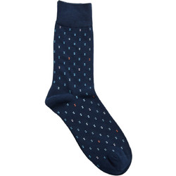 Funky Buddha Ανδρικές Κάλτσες Ψηλές με Σχέδια Navy Μπλε FBM014-369-10