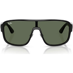 Ray-Ban RB2229 901/71 Ανδρικά Γυαλιά Ηλίου Μάσκα Κοκάλινα Μαύρα με Πράσινο Φακό