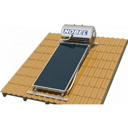 Nobel Classic Ηλιακός Θερμοσίφωνας 120lt 2m² Inox Τριπλής Ενέργειας για Αντλία Θερμότητας Κεραμοσκεπής Χαμηλού Ύψους