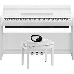 Yamaha YDP-S36WH Bundle 2 Ηλεκτρικό Πιάνο Όρθιο με 88 Βαρυκεντρισμένα Πλήκτρα White