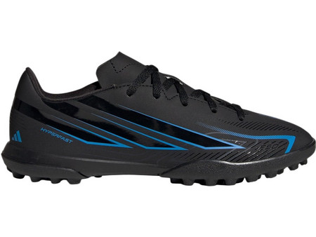 Adidas F50 Hyperfast Club AG KK1365 Παιδικά Ποδοσφαιρικά Παπούτσια με Τάπες Μαύρα Μπλε