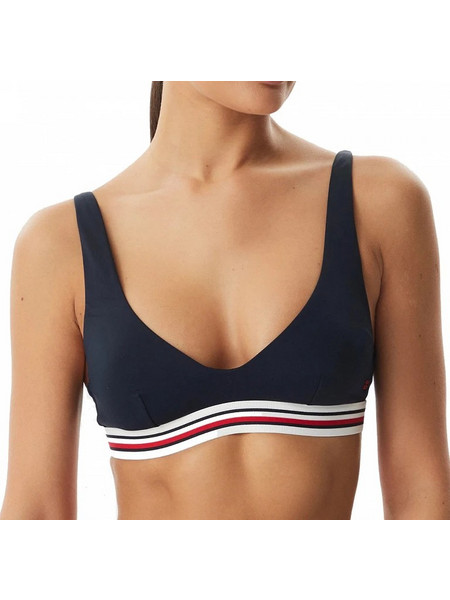 Tommy Hilfiger Bikini Top Μπουστάκι Navy Μπλε UW0UW06351-C1G
