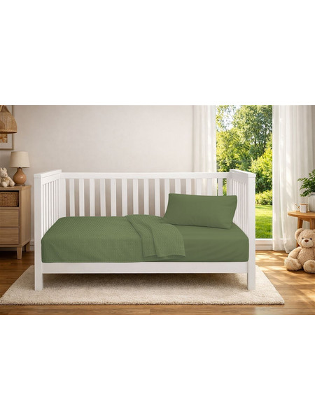 Dimcol Κουβέρτα Κούνιας Πικέ 125x150 Πράσινη