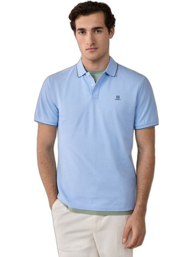 Hackett Ανδρική Μπλούζα Polo Κοντομάνικη Μπλε HM5600136-545
