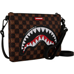 Sprayground Sharks In Paris Grin and Grind Ανδρική Τσάντα Χειρός Καφέ 910B9307NSZ