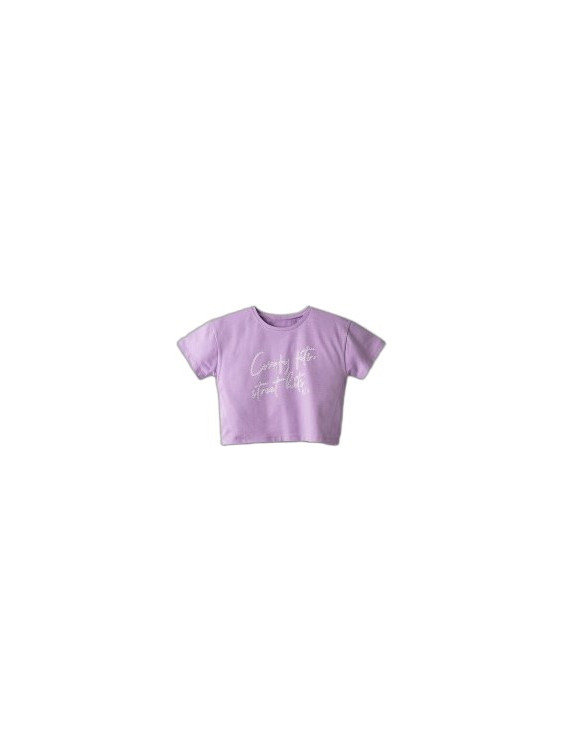 NEK Παιδικό T-Shirt Κοντομάνικο Λιλά 27026