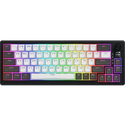 Hator Skyfall 65 Pro Ασύρματο Μηχανικό Gaming Πληκτρολόγιο 65% με Hator Aurum Vanila Διακόπτες RGB Black White
