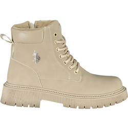 U.S. Polo Assn. Γυναικεία Αρβυλάκια Δερμάτινα Μπεζ AMBRA002WGHY1-LBE