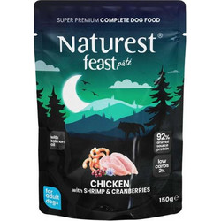 Pet Interest Naturest Feast Adult with Chicken, Shrimps & Cranberries 150gr