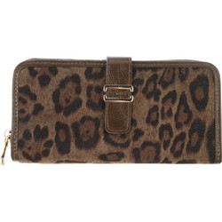 Bag to Bag Μεγάλο Γυναικείο Πορτοφόλι με Clip & Φερμουάρ Καφέ YC-03126