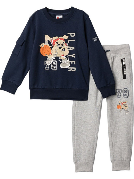 Funky Παιδικό Σετ Φόρμας Navy Μπλε Γκρι 227-317140-1