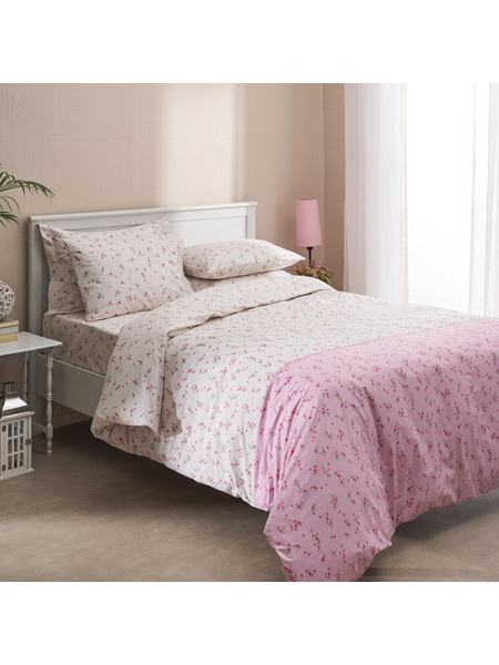 Charalambidis Textiles Σετ Σεντόνια Υπέρδιπλα 220x260 Salonica Ρετρό Ροζ 10524181703