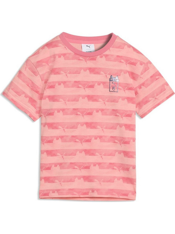 Puma Παιδικό T-Shirt Κοντομάνικο Ροζ Κοραλί 634927-25