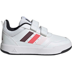 Adidas Tensaur 3.0 Παιδικά Αθλητικά Παπούτσια για Τρέξιμο Λευκά Καφέ Κοραλί LA6713