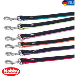 Nobby Mesh Preno Λουρί Σκύλου 1.2m x 15mm Μαύρο Μωβ