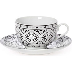 Cryspo Trio Nostro Φλιτζάνι Τσαγιού Πορσελάνης Μαύρο 250ml 25.860.16