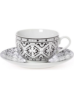 Cryspo Trio Nostro Φλιτζάνι Τσαγιού Πορσελάνης Μαύρο 250ml 25.860.16