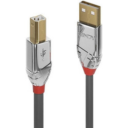 Lindy 36644 Καλώδιο USB-A Male 2.0 to USB-B Male 5m Black