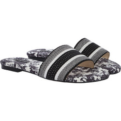 Nine West Horay2 Γυναικεία Σανδάλια Μαύρα Λευκά 01-1