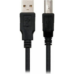 Nanocable 10.01.0102 Καλώδιο USB-A Male 2.0 to USB-B Male 1m Black
