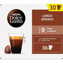 Nescafe Κάψουλες Espresso Lungo Intenso Συμβατές με Μηχανή Dolce Gusto 30τμχ