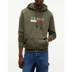 Tommy Jeans Ανδρικό Φούτερ με Κουκούλα & Τσέπες Χακί DM0DM23718-M04