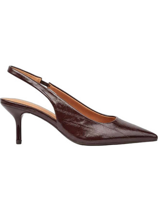 Verde Γόβες Slingback Λουστρίνι με Τακούνι Στιλέτο Καφέ 28-4295