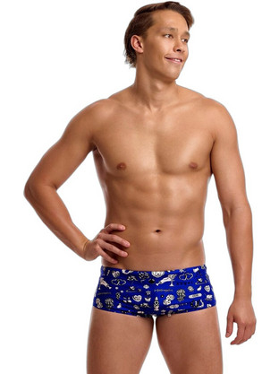 Funky Trunks Αθλητικό Ανδρικό Μαγιό Σλιπ με Σχέδια Royal Blue FTS015M72474