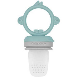 Minikoioi Food Feeder Σιλικόνης Aqua Green Grey