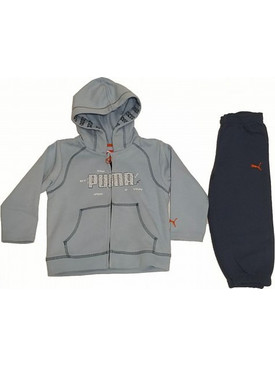 Puma Βρεφικό Σετ Φόρμας για Αγόρι Χειμωνιάτικο Γαλάζιο Μαύρο 816901-01