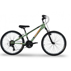 Alpina Alpha Παιδικό Mountain Bike 24" με 21 Ταχύτητες Χακί Πορτοκαλί