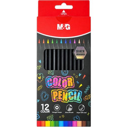 M&G Black Wood Ξυλομπογιές Σετ 12τμχ