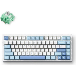 Mchose G75 Pro Ασύρματο Μηχανικό Gaming Πληκτρολόγιο TenKeyLess με Tofu v2 Διακόπτες RGB White Blue