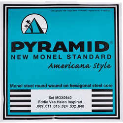 Pyramid New Monel Standard Σετ 6 Χορδές Ηλεκτρικής Κιθάρας Monel 9-40"