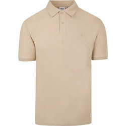 Fila Ανδρική Αθλητική Μπλούζα Polo Μπεζ APCDMS25004O