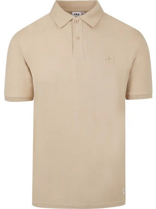 Fila Ανδρική Αθλητική Μπλούζα Polo Μπεζ APCDMS25004O