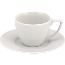 WM Collection NElizea Σετ Φλιτζάνια Espresso & Ελληνικού Καφέ Πορσελάνης Λευκά 100ml 6τμχ