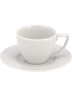 WM Collection NElizea Σετ Φλιτζάνια Espresso & Ελληνικού Καφέ Πορσελάνης Λευκά 100ml 6τμχ
