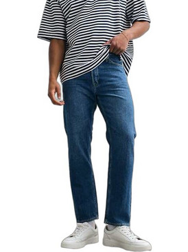 Jack & Jones Chris Ανδρικό Τζιν Παντελόνι Loose Εφαρμογή Μπλε 12231240