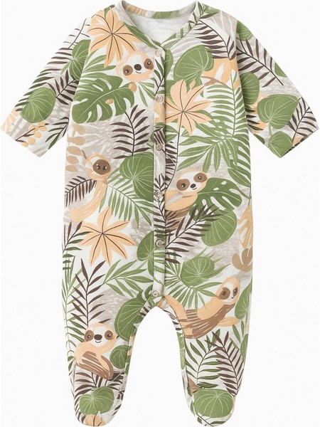 Jukki Koala Jungle Φορμάκι Μακρυμάνικo για Αγόρι Πράσινο Mint