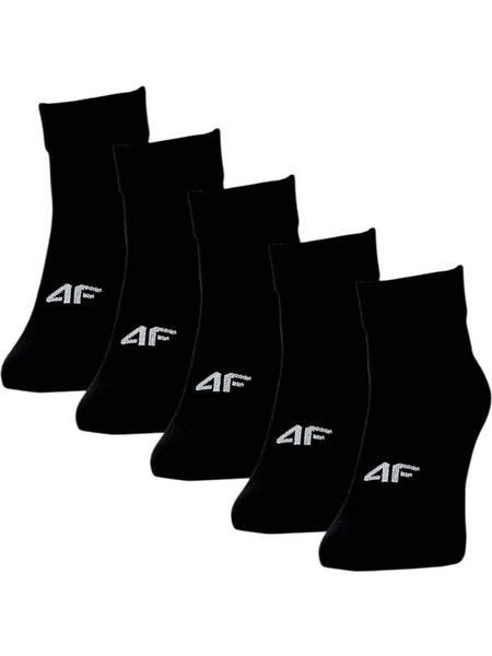 4F Ανδρικές Κάλτσες Κοντές Μαύρες 5Pack 4FWMM00USOCM760-20S