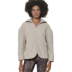 Body Action Γυναικεία Ζακέτα Fleece Μακριά με Φερμουάρ Εκρού 071629-03A