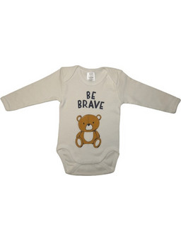 Pretty Baby 1945 Φορμάκι Εσώρουχο Μακρυμάνικo για Αγόρι Λευκό 34442-424