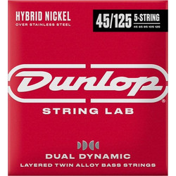 Dunlop Dual Dynamic Σετ 5 Χορδές Ηλεκτρικού Μπάσου Pure Nickel 45-125"