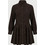 Funky Buddha Mini Καθημερινό Φόρεμα Σεμιζιέ Σοκολατί FBL014-115-13