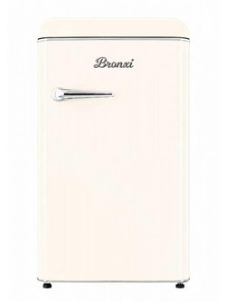 Bronxi BX-8955 Retro Ψυγείο Mini Bar 118lt Υ89xΠ55xΒ58.5cm Μπεζ