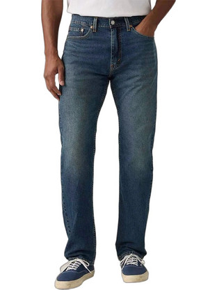 Levi's 505 Ανδρικό Τζιν Παντελόνι Ελαστικό Κανονική Εφαρμογή Navy Μπλε 00505-3281-3281
